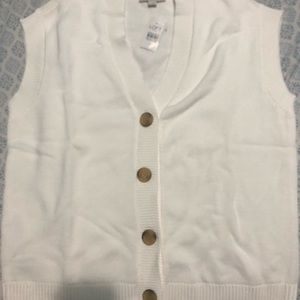 New with tag Loft sleeveless cardigan